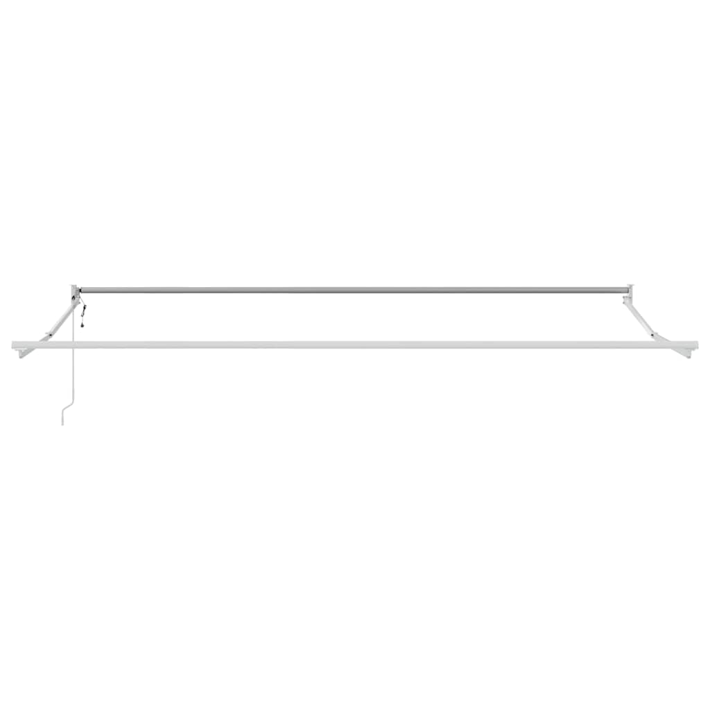 Tenda na uvlačenje antracit-bijela 4,5x3 m tkanina i aluminij