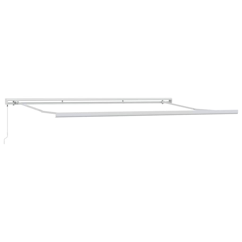 Tenda na uvlačenje antracit-bijela 4x3 m od tkanine i aluminija