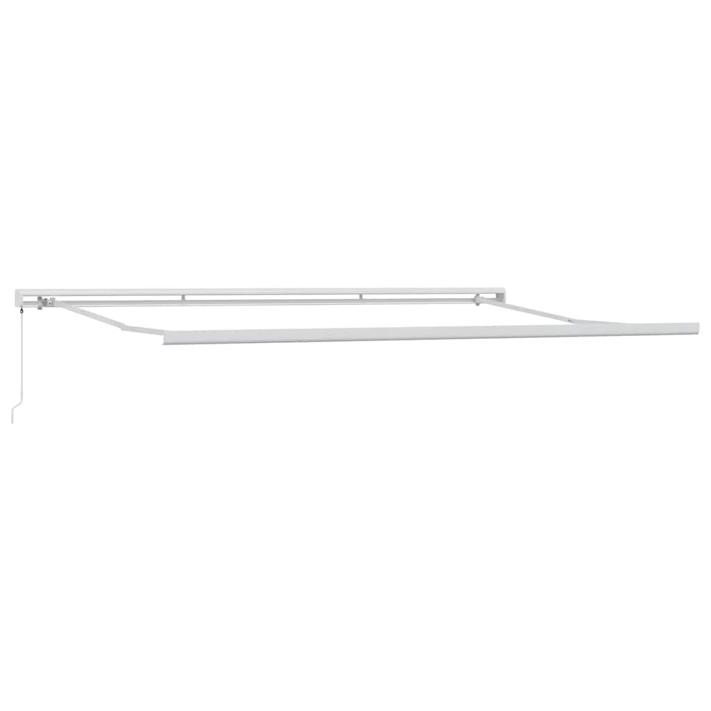 Tenda na uvlačenje antracit-bijela 4,5x3 m tkanina i aluminij