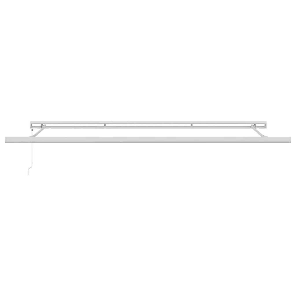 Tenda na uvlačenje antracit-bijela 4,5x3 m tkanina i aluminij