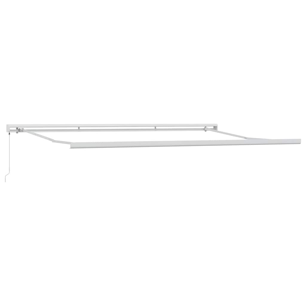 Tenda na uvlačenje antracit-bijela 5x3 m od tkanine i aluminija