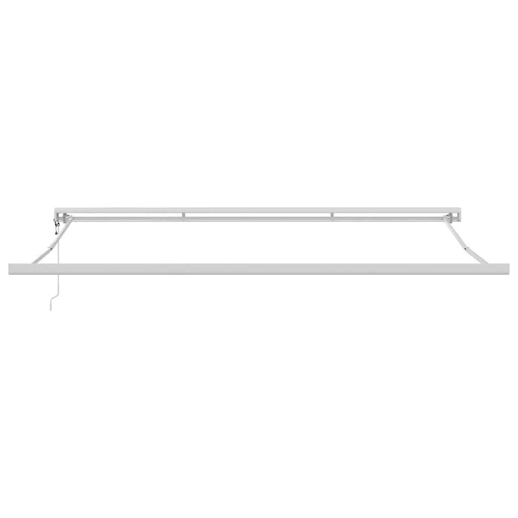 Tenda na uvlačenje antracit-bijela 5x3 m od tkanine i aluminija