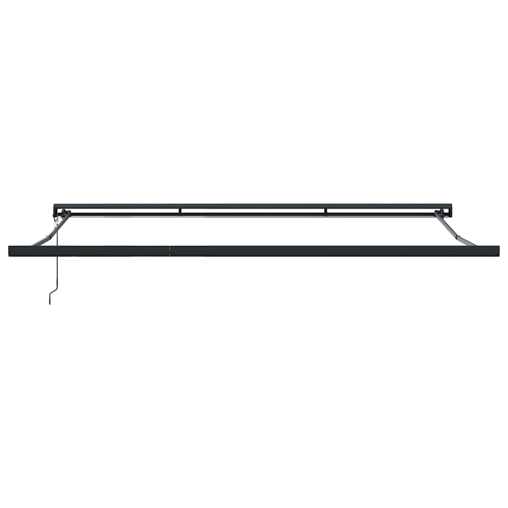 Tenda na uvlačenje antracit-bijela 4x3 m od tkanine i aluminija