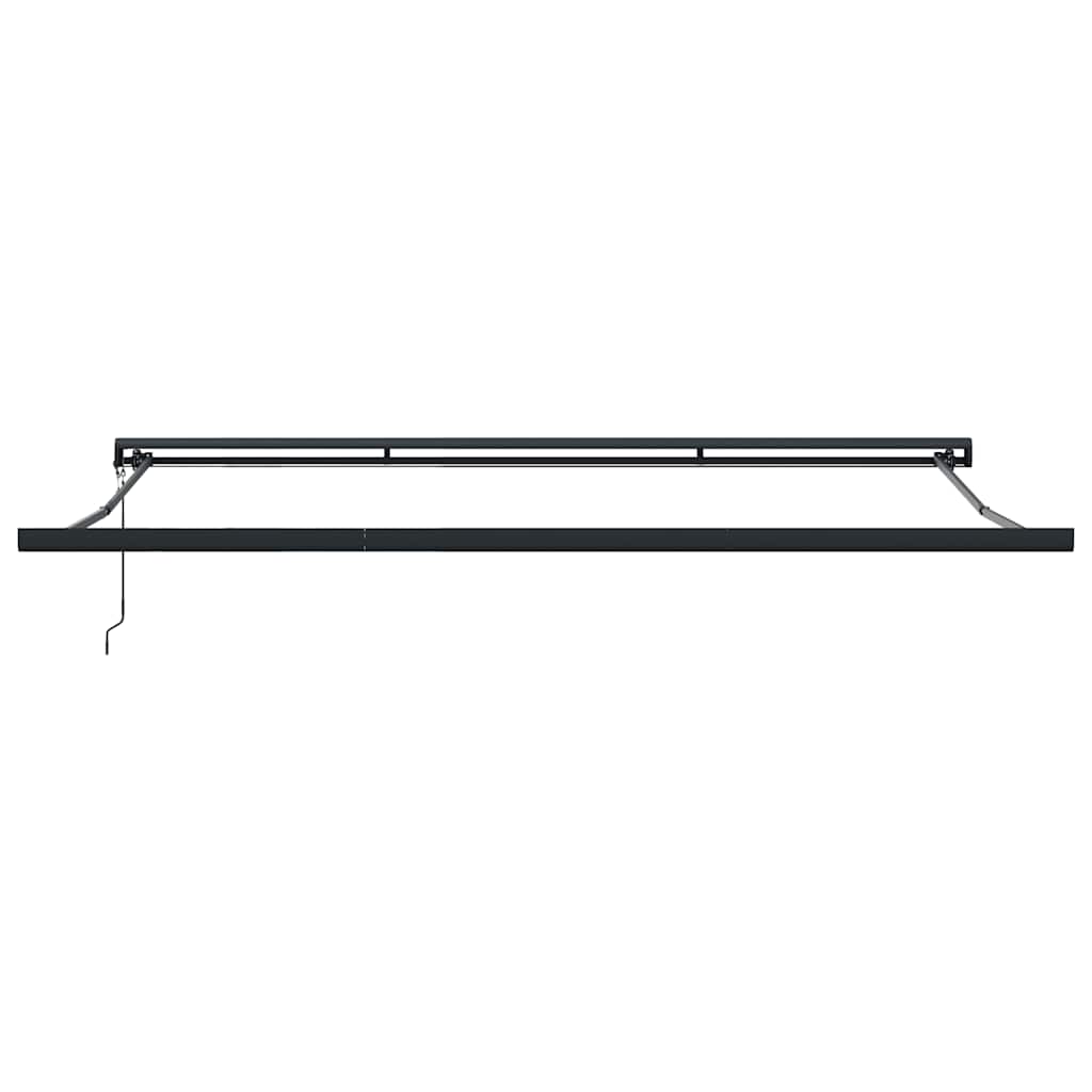 Tenda na uvlačenje antracit-bijela 4,5x3 m tkanina i aluminij