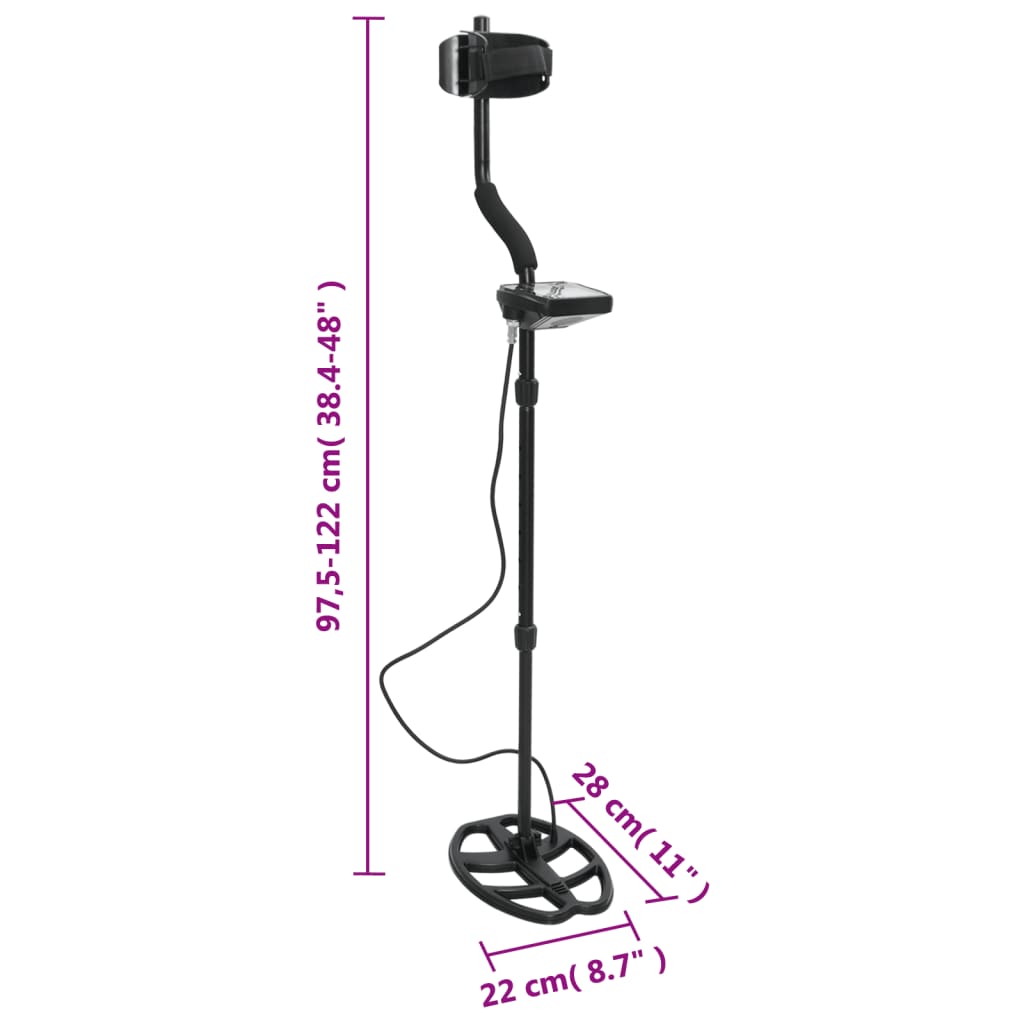 Detektor metala s dubinom pretraživanja 20 cm i LCD zaslonom