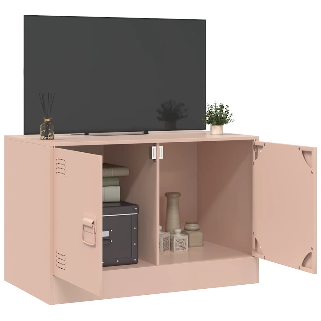 TV ormarić ružičasti 67 x 39 x 44 cm čelični