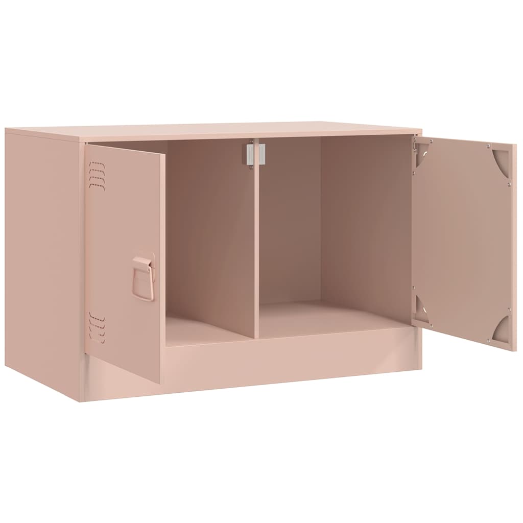TV ormarići 2 kom ružičasti 67 x 39 x 44 cm čelični