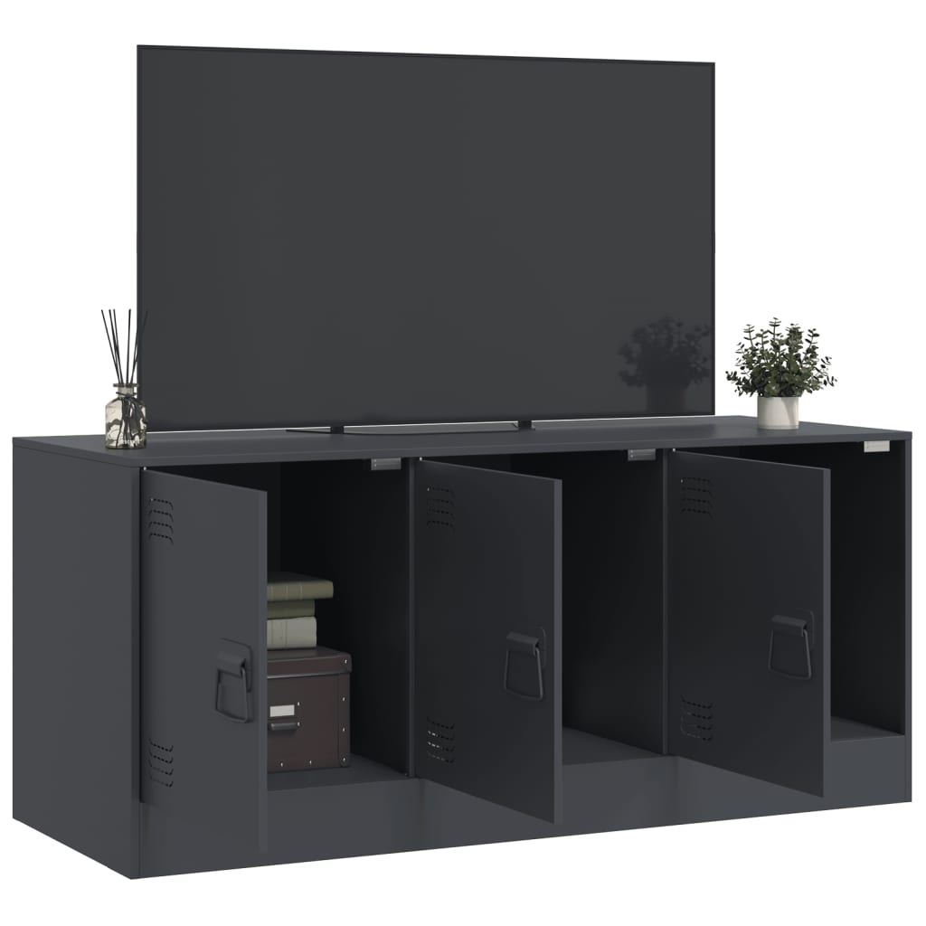 TV ormarić antracit 99 x 39 x 44 cm čelični