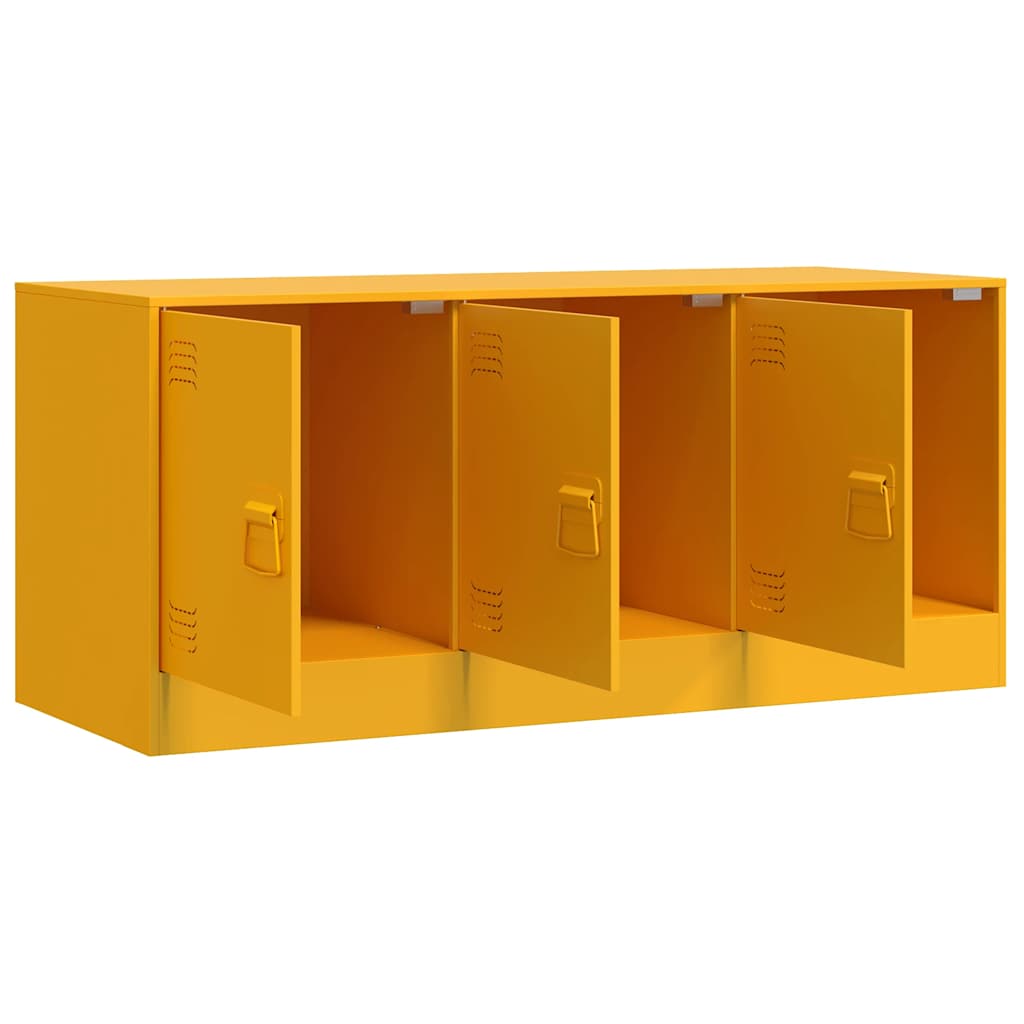 TV ormarić boja senfa 99 x 39 x 44 cm čelični