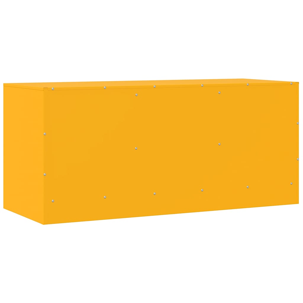 TV ormarić boja senfa 99 x 39 x 44 cm čelični