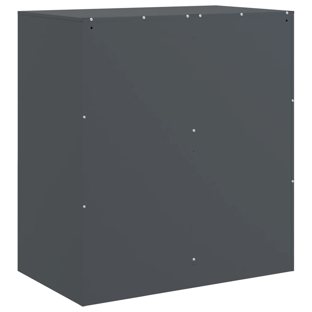 Komoda antracit 67 x 39 x 73 cm čelična