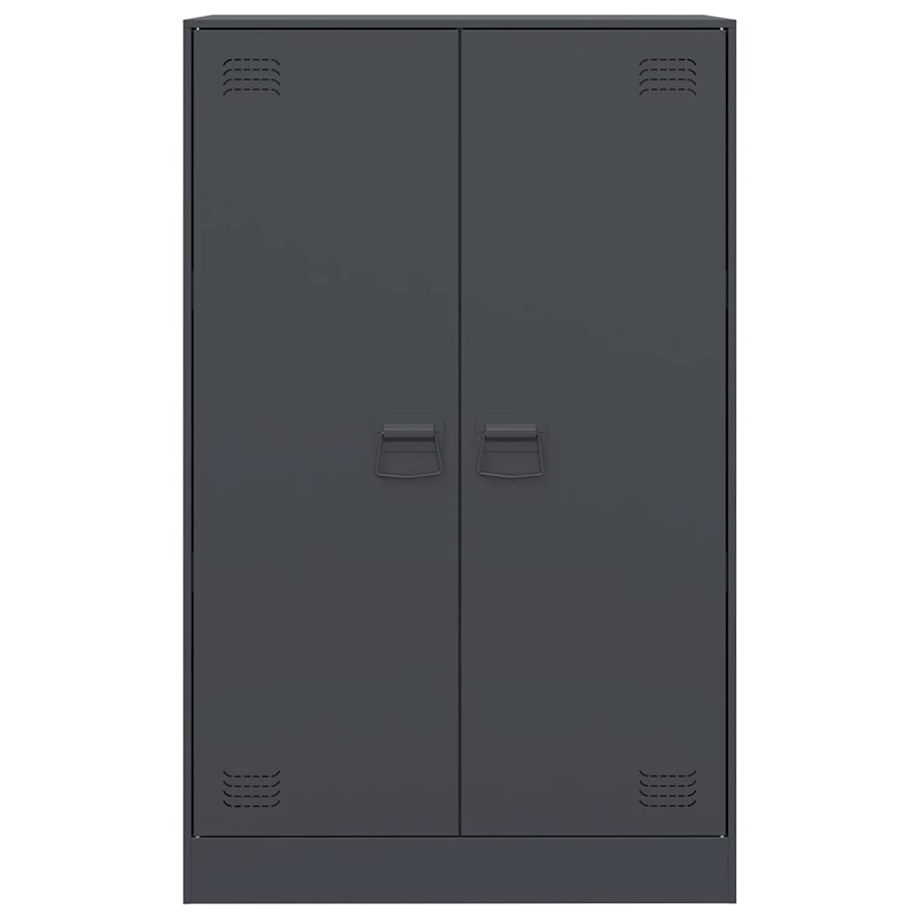 Komoda antracit 67 x 39 x 107 cm čelična