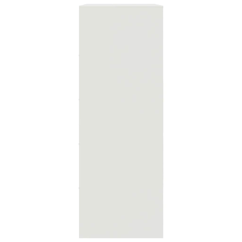 Komoda bijela 67 x 39 x 107 cm čelična