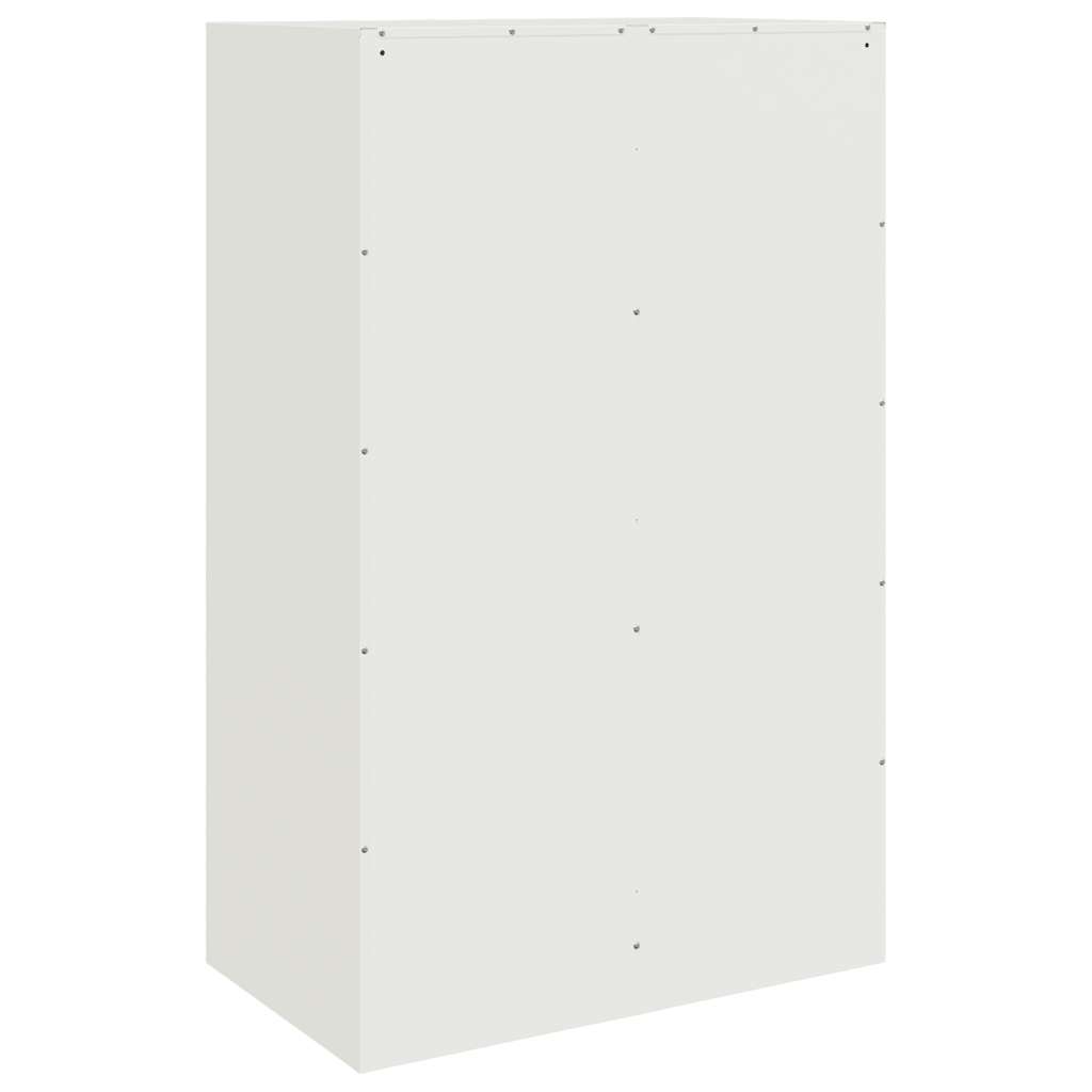 Komoda bijela 67 x 39 x 107 cm čelična