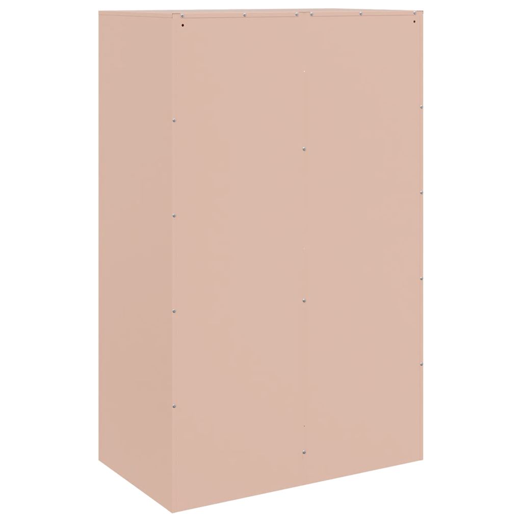 Komoda ružičasti 67 x 39 x 107 cm čelična