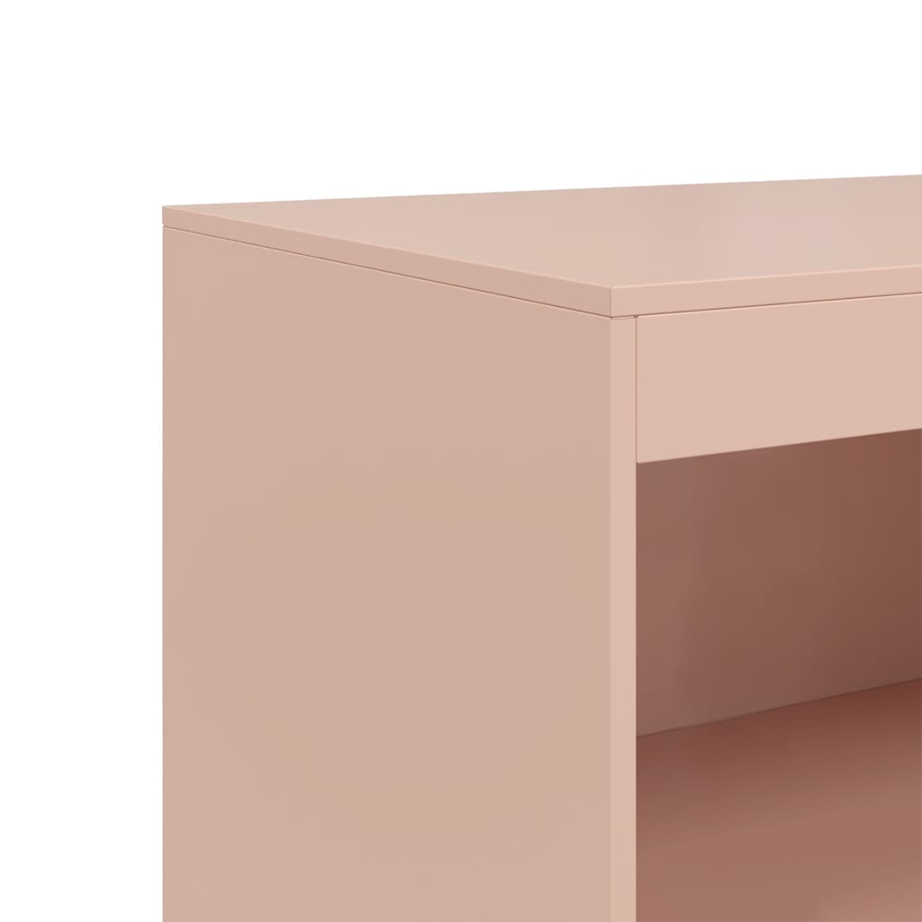 Komoda ružičasti 67 x 39 x 107 cm čelična