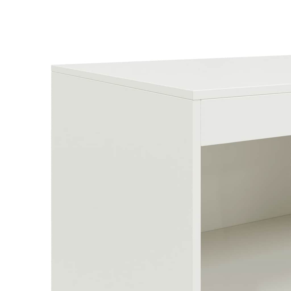 Komoda bijela 67 x 39 x 107 cm čelična