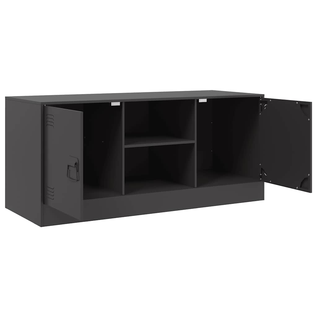 TV ormarić crni 99 x 39 x 44 cm čelični