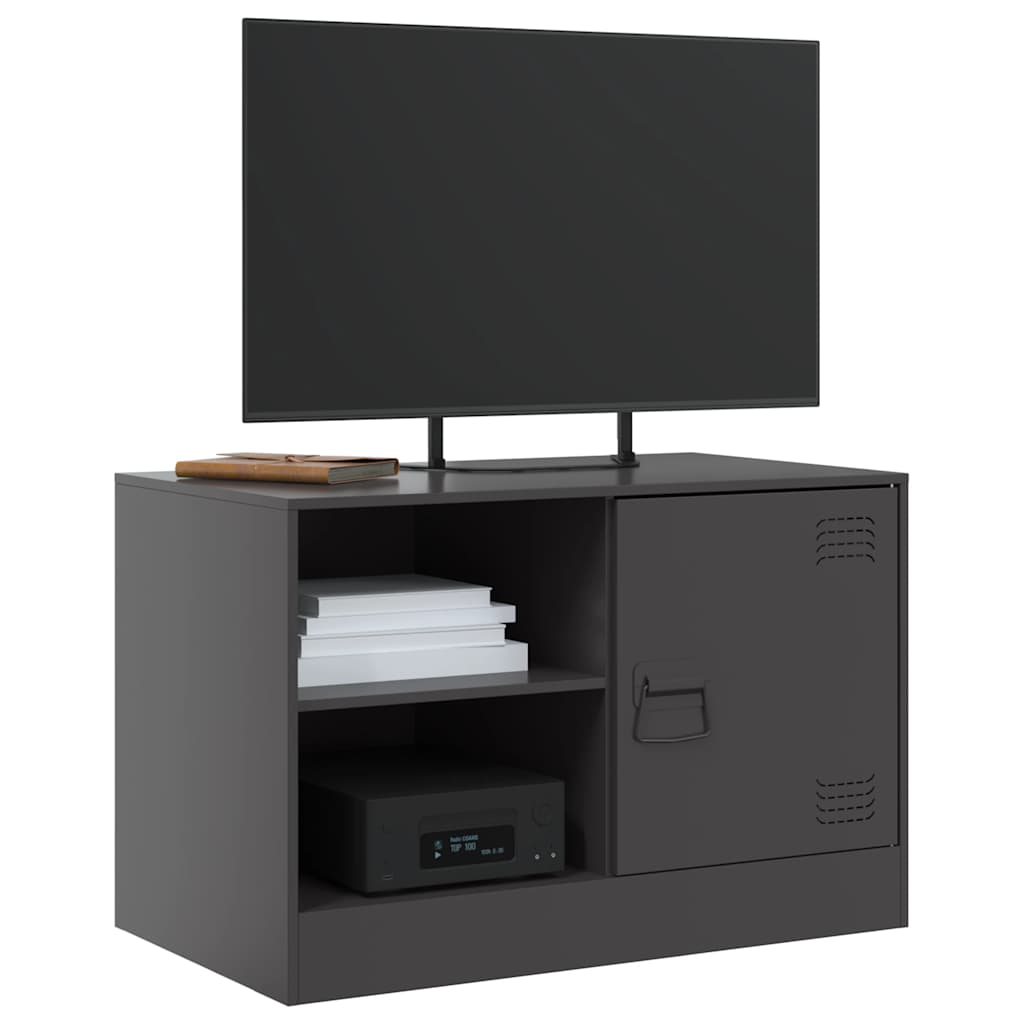 TV ormarić crni 67 x 39 x 44 cm čelični