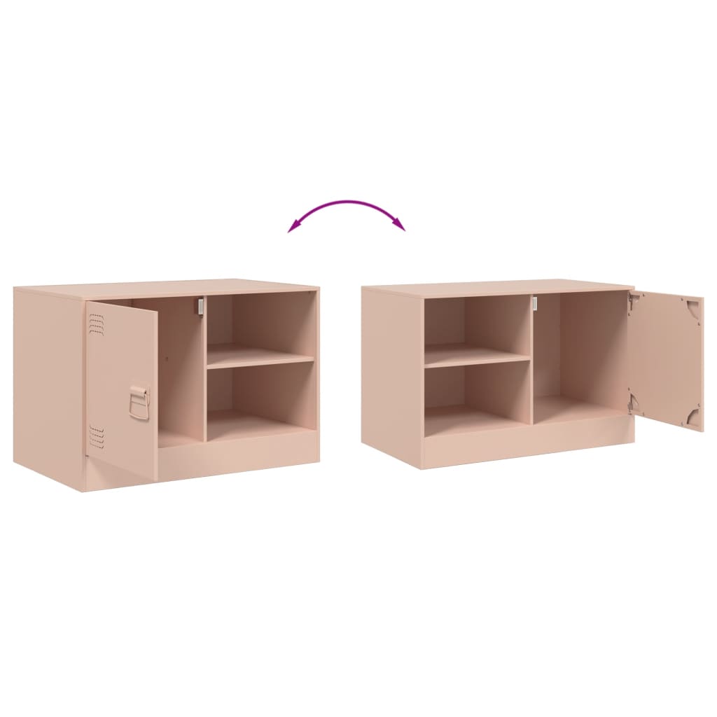TV ormarići 2 kom ružičasti 67 x 39 x 44 cm čelični