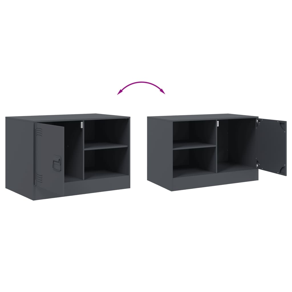 TV ormarići 2 kom antracit 67 x 39 x 44 cm čelični