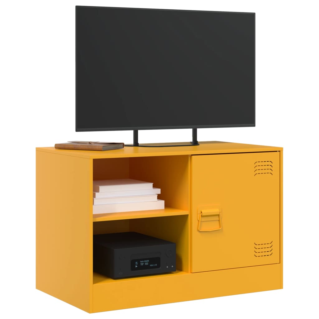 TV ormarići 2 kom boja senfa 67 x 39 x 44 cm čelični