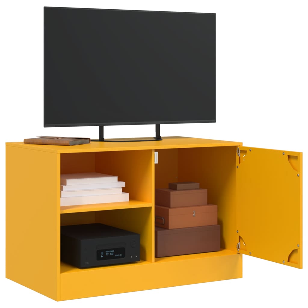 TV ormarići 2 kom boja senfa 67 x 39 x 44 cm čelični
