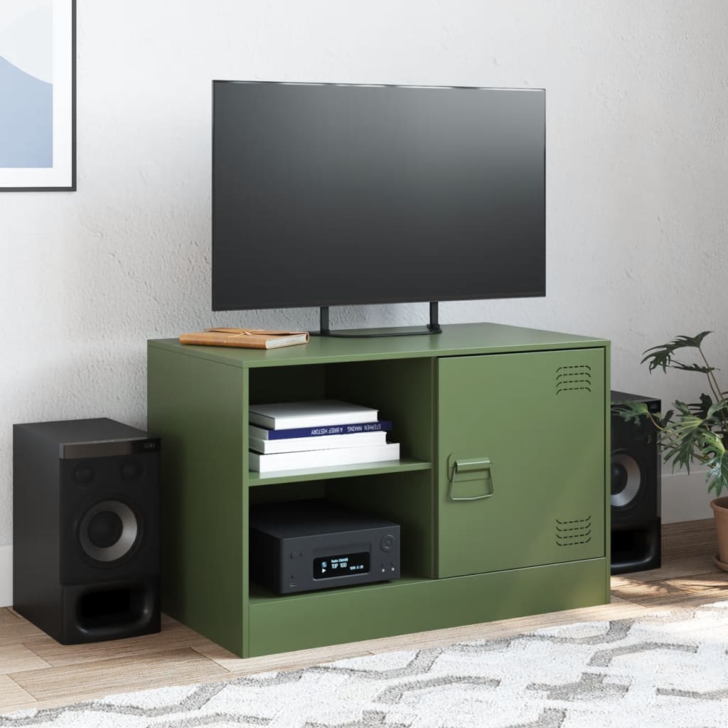 TV ormarić maslinasti 67 x 39 x 44 cm čelični