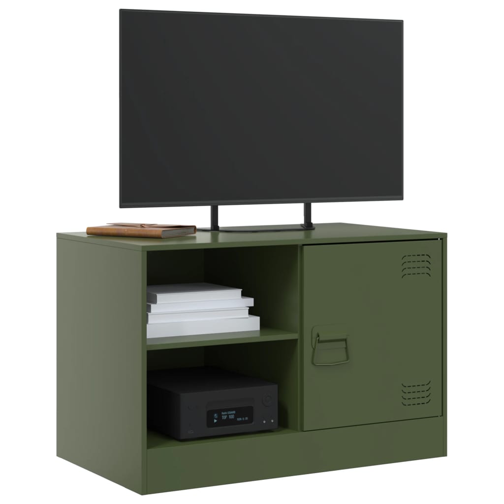 TV ormarići 2 kom maslinastozeleni 67 x 39 x 44 cm čelični