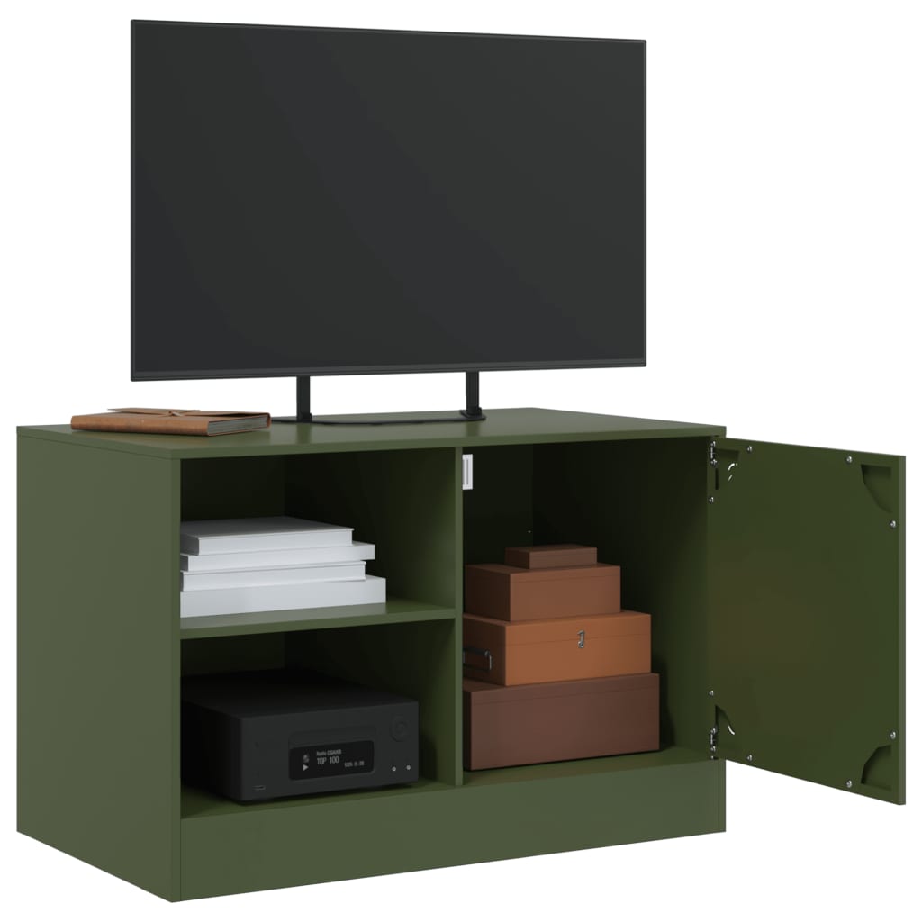 TV ormarići 2 kom maslinastozeleni 67 x 39 x 44 cm čelični