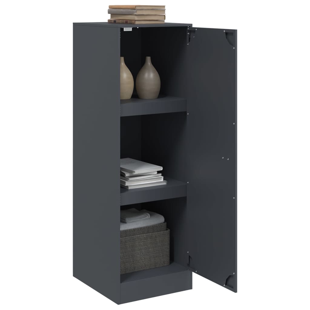 Komoda antracit 34,5 x 39 x 107 cm čelična