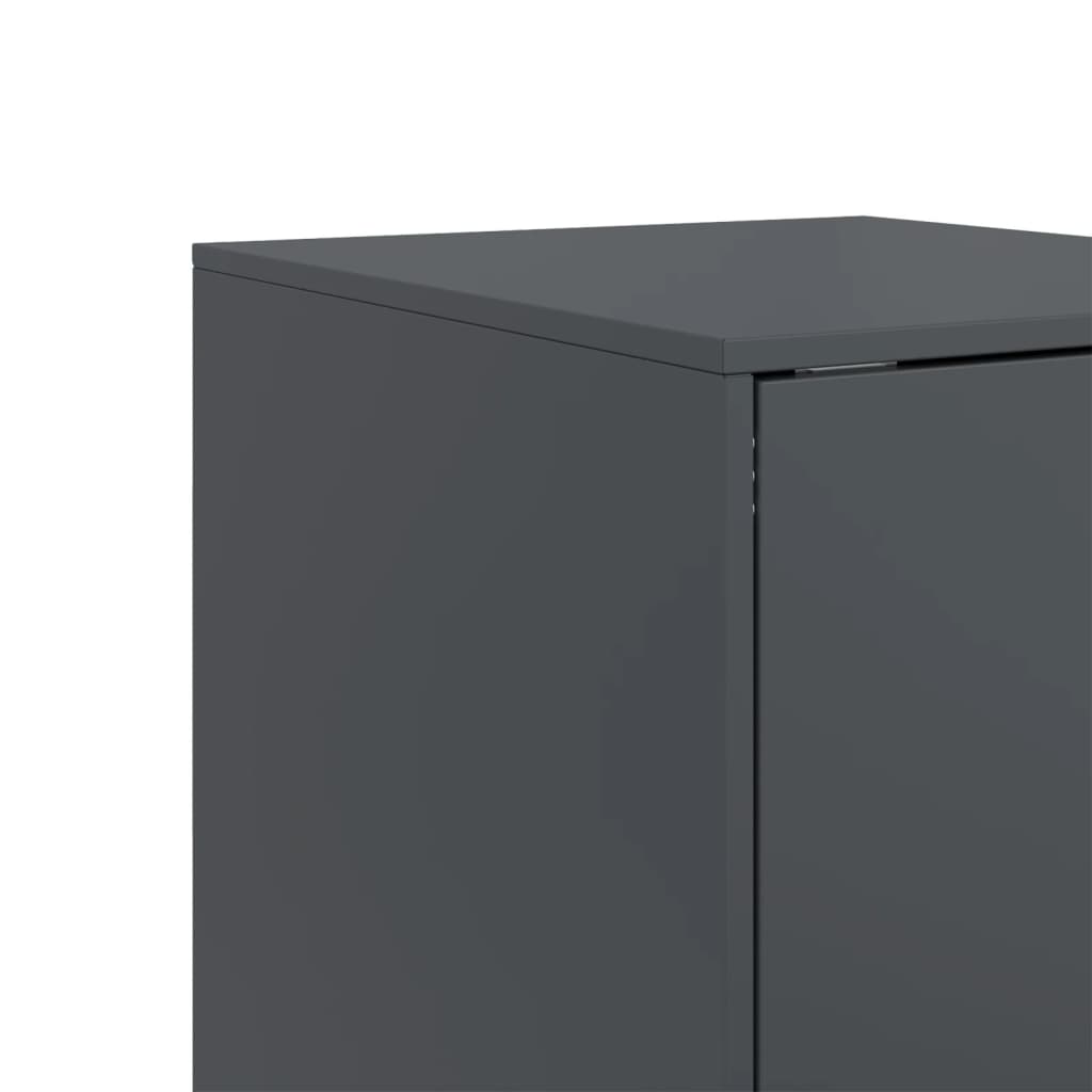 Komoda antracit 34,5 x 39 x 107 cm čelična