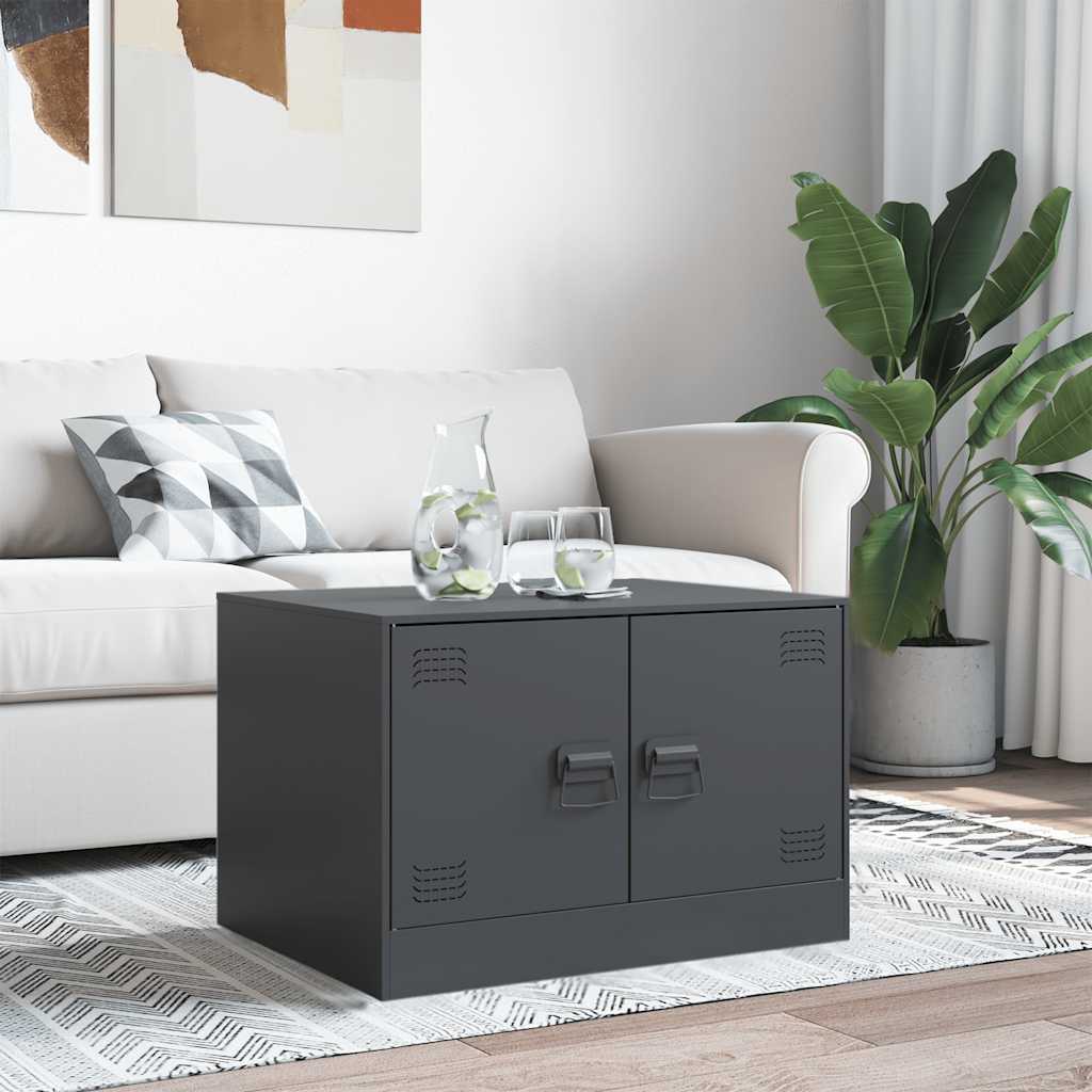 Stolić za kavu antracit 67 x 50 x 44 cm čelični