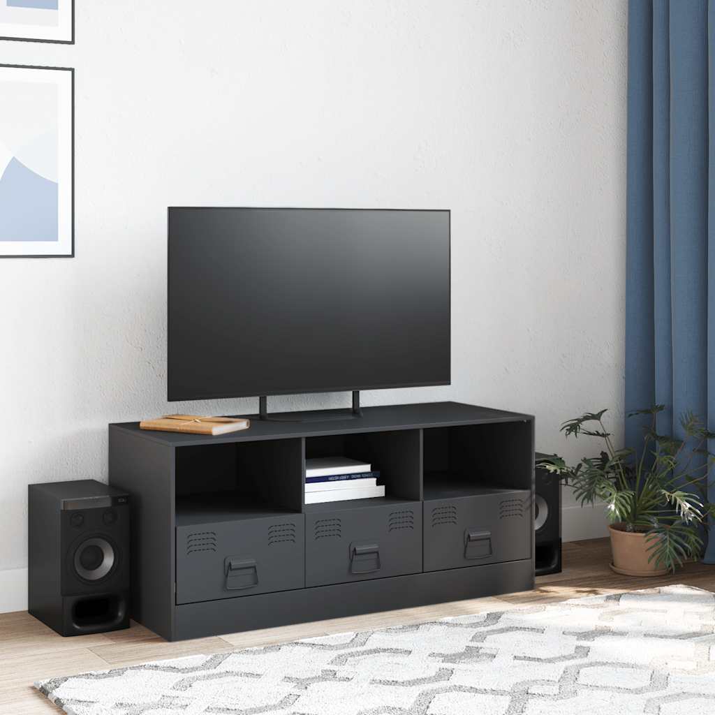 TV ormarić antracit 99 x 39 x 44 cm čelični