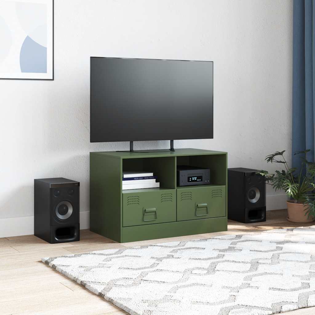TV ormarić maslinasti 67 x 39 x 44 cm čelični