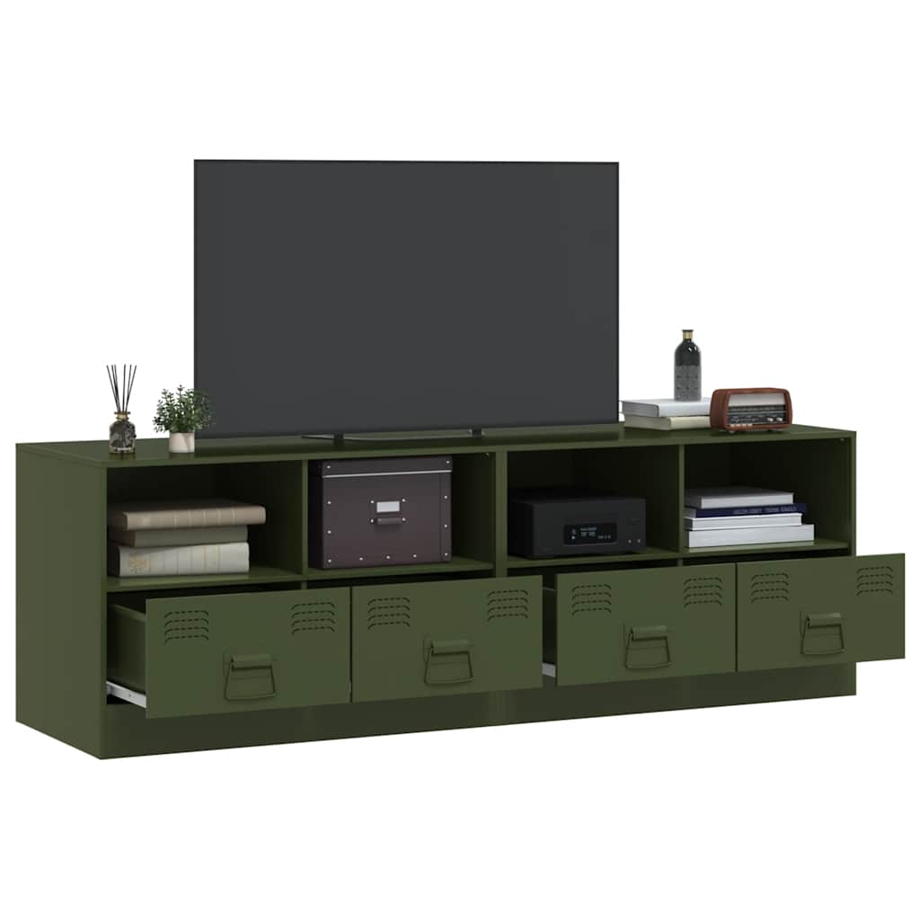 TV ormarići 2 kom maslinastozeleni 67 x 39 x 44 cm čelični