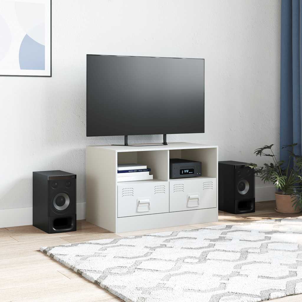 TV ormarić bijeli 67 x 39 x 44 cm čelični