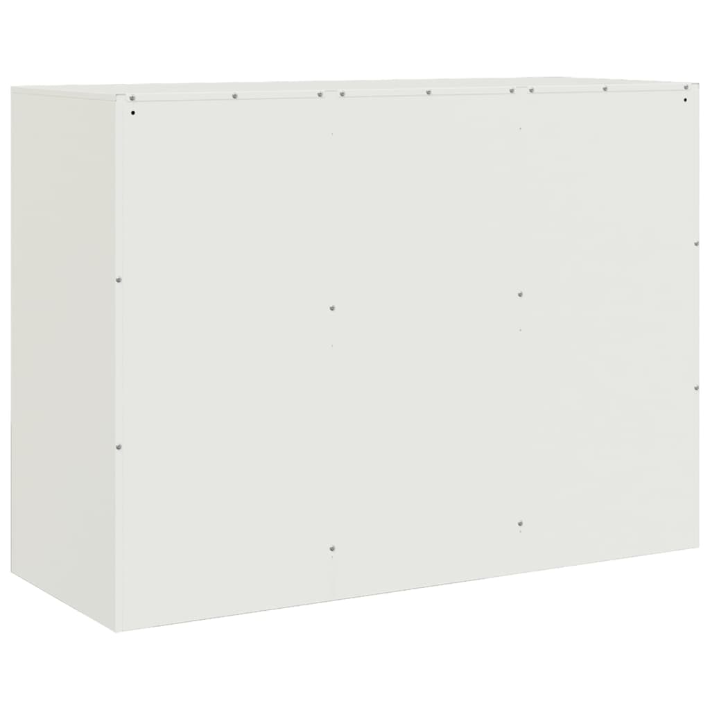 Komoda bijela 99 x 39 x 73 cm čelična