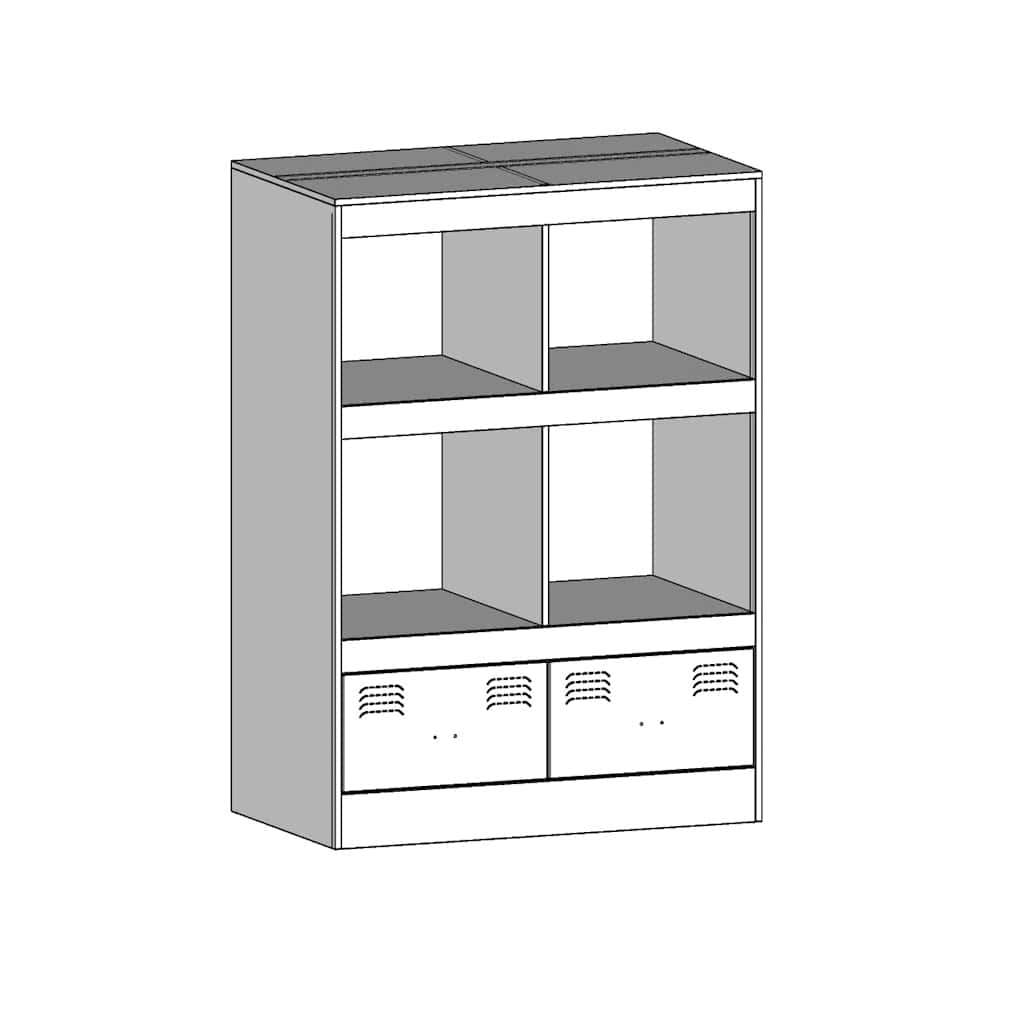Visoka komoda maslinastozeleni 67 x 39 x 95 cm čelična