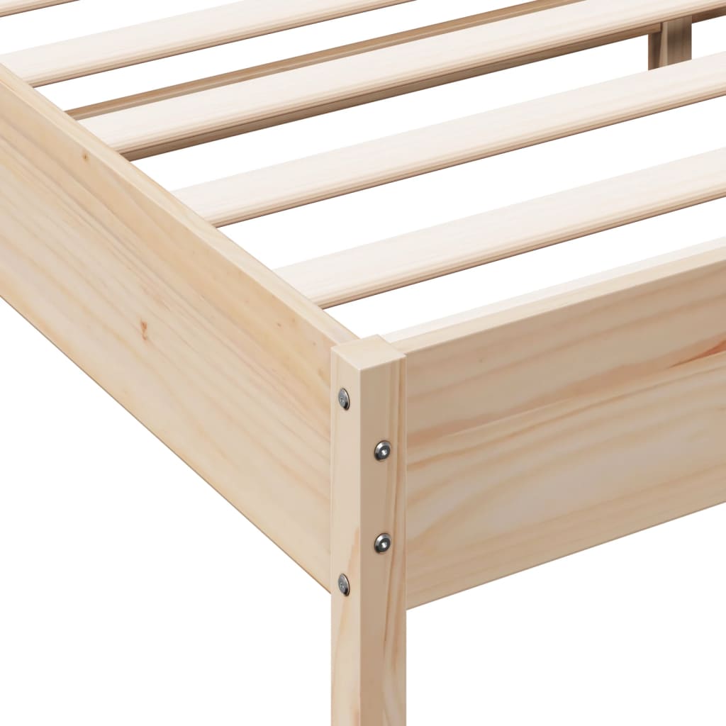 Okvir kreveta bez madraca 150 x 200 cm od masivne borovine