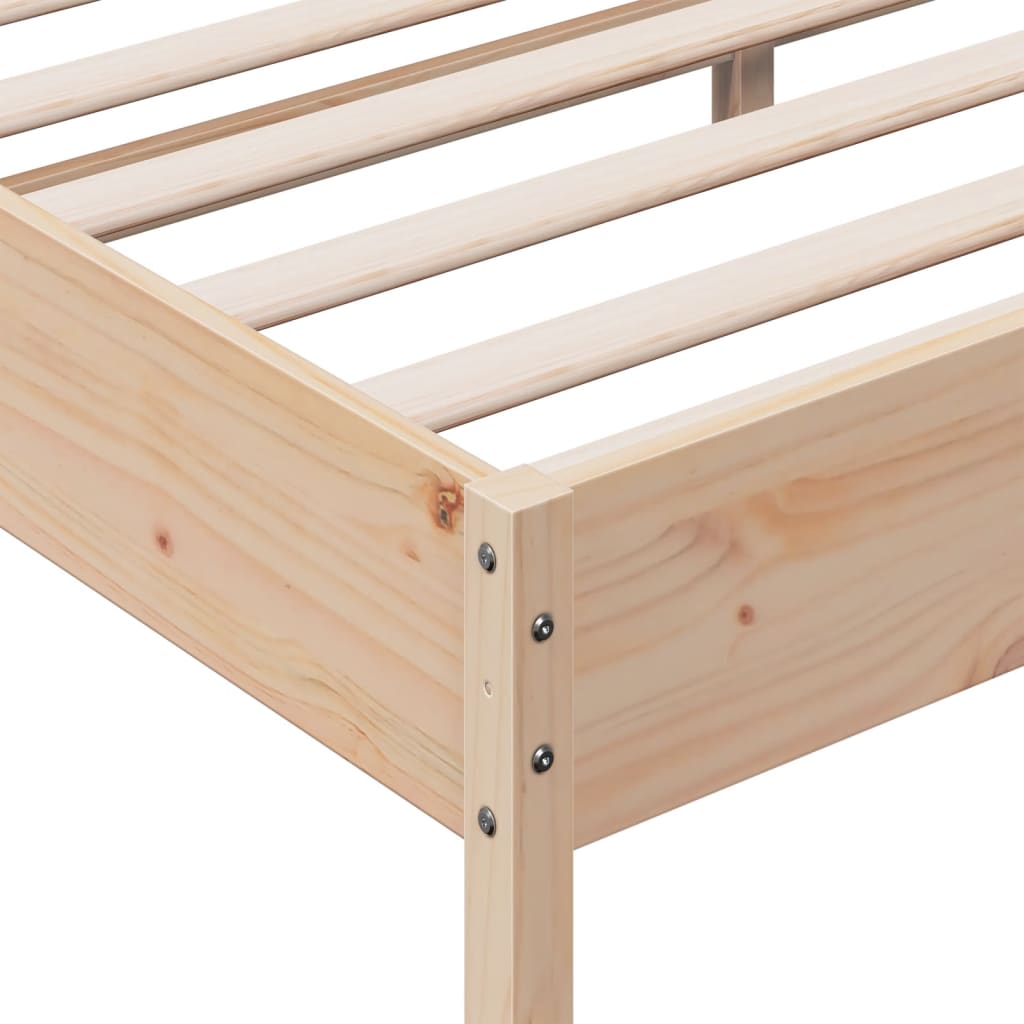 Okvir kreveta bez madraca 180 x 200 cm od masivne borovine