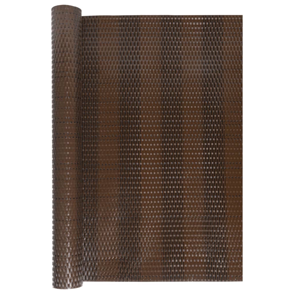 Balkonski zaslon smeđi i crni 400 x 80 cm od poliratana