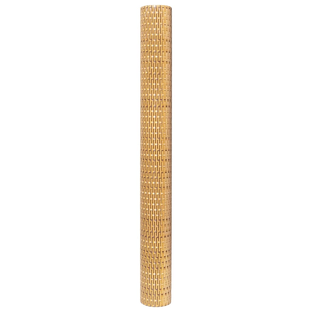 Balkonski zaslon svijetlosmeđi 600 x 80 cm od poliratana