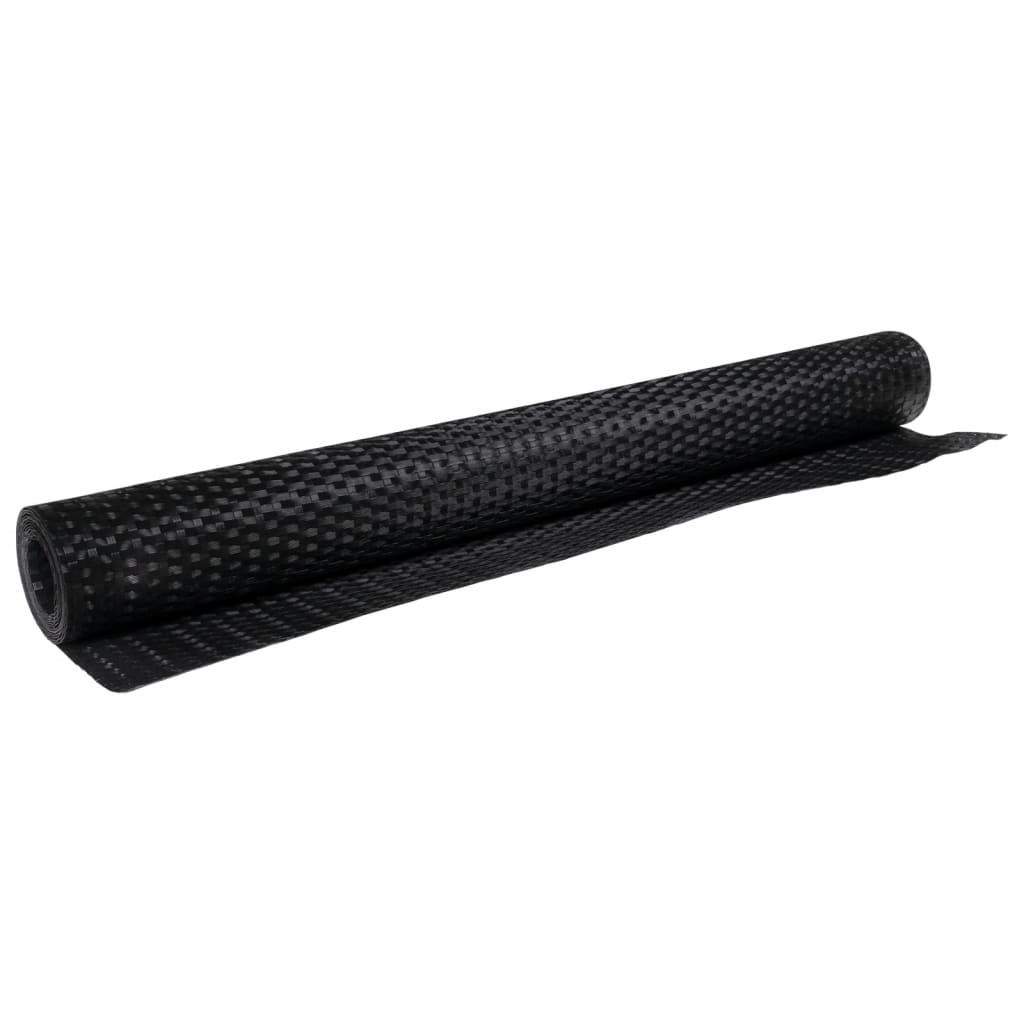 Balkonski zaslon crni 300 x 100 cm od poliratana