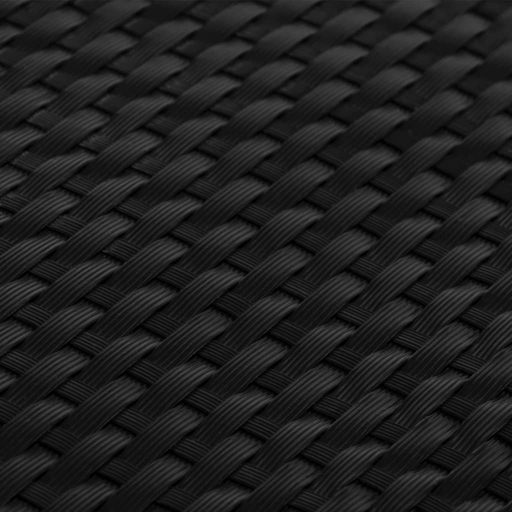 Balkonski zaslon crni 400 x 80 cm od poliratana