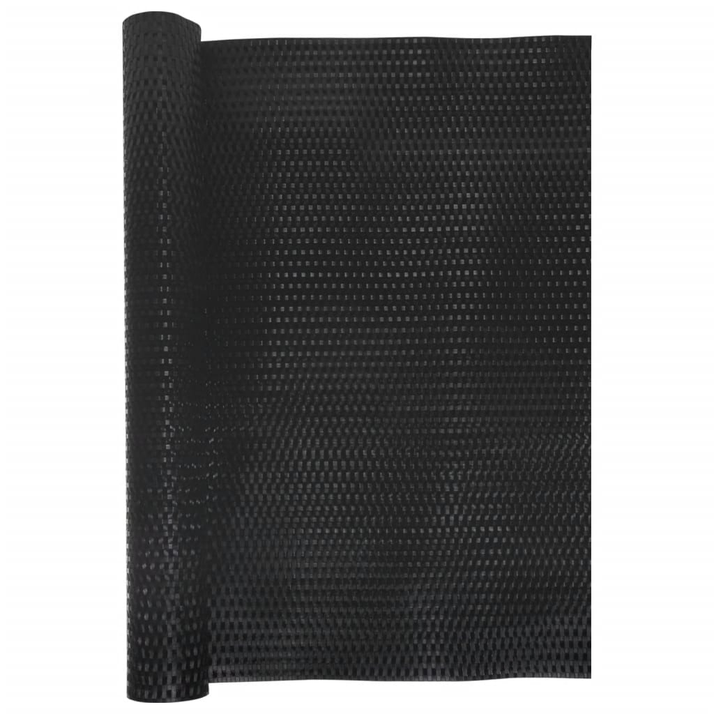 Balkonski zaslon crni 400 x 100 cm od poliratana