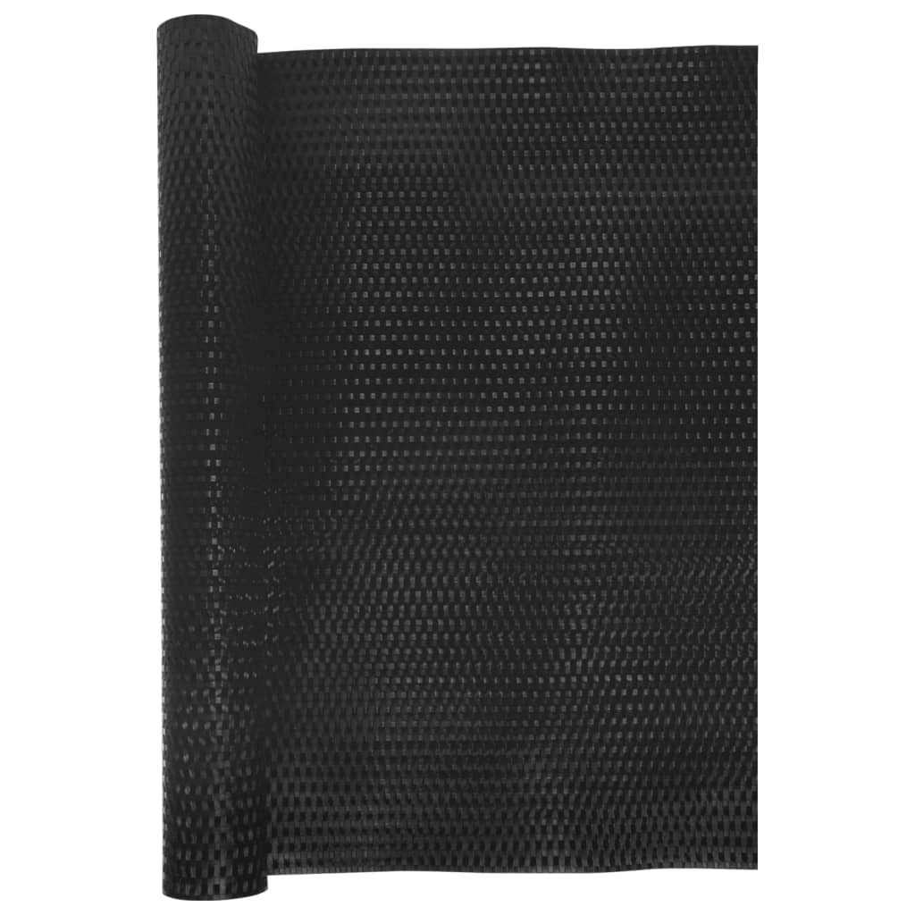 Balkonski zaslon crni 600 x 90 cm od poliratana