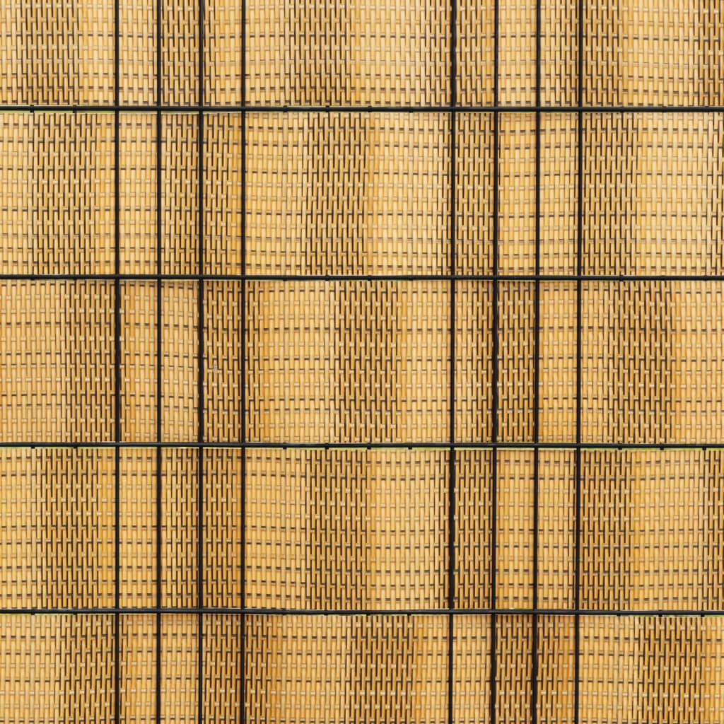 Balkonski zasloni 5 kom svijetlosmeđi 300 x 80 cm od poliratana