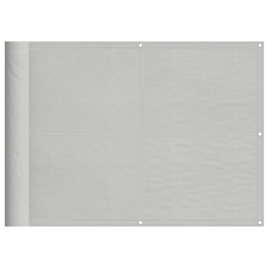Balkonski zaslon svjetlosivi 75 x 800 cm 100 % poliester Oxford