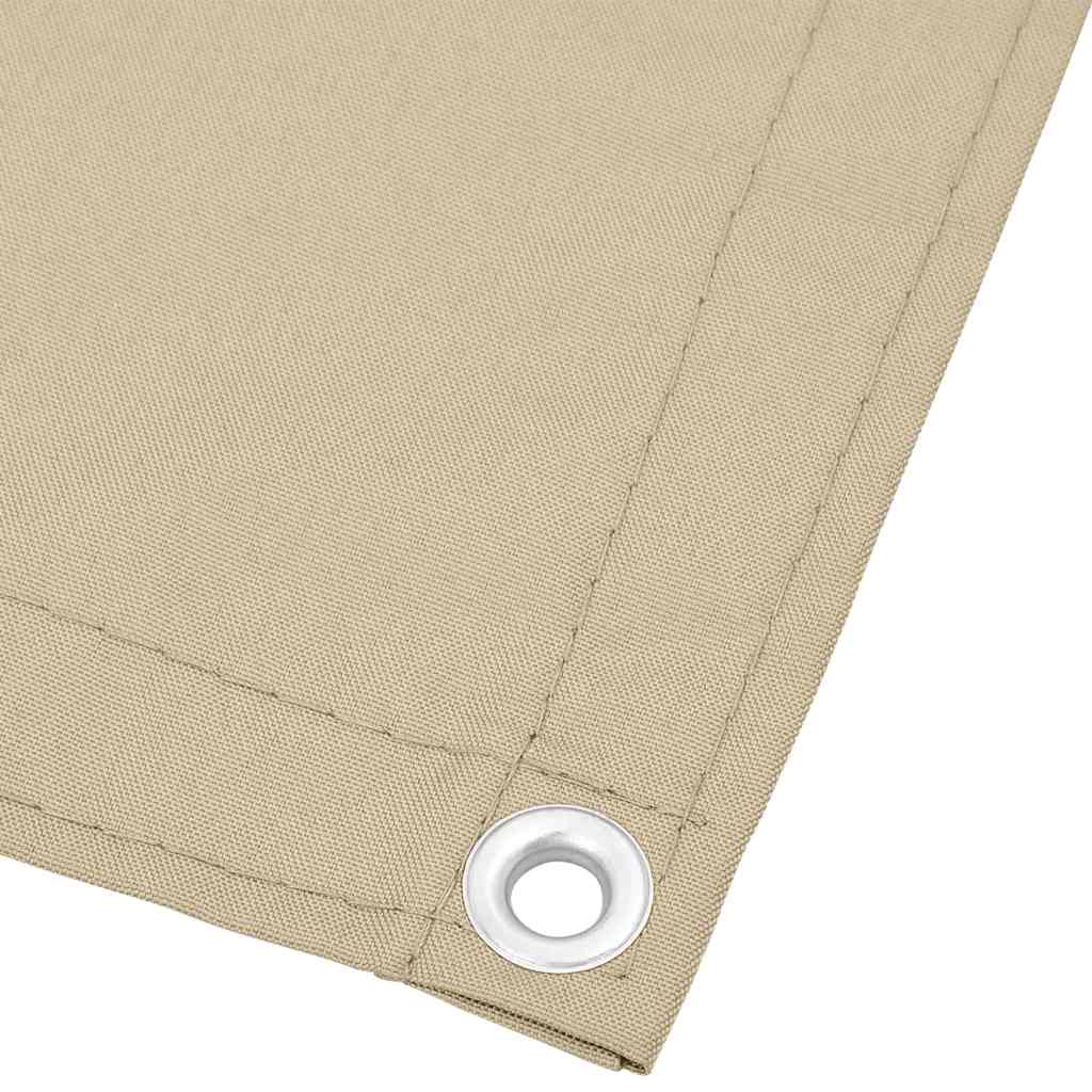 Balkonski zaslon bež 75x800 cm 100 % poliester Oxford